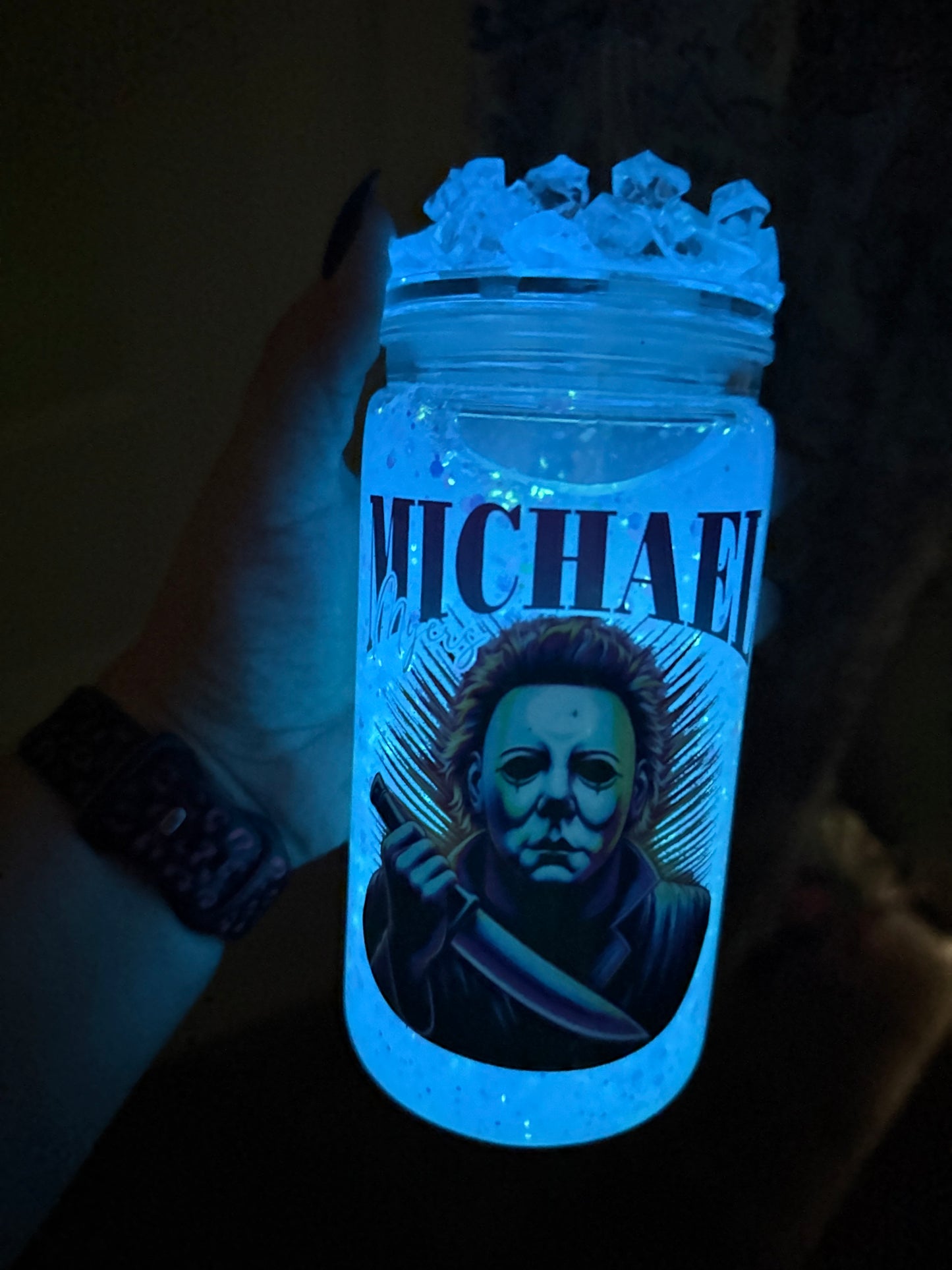 16oz Acrylic Glow In The Dark Cup* Halloween