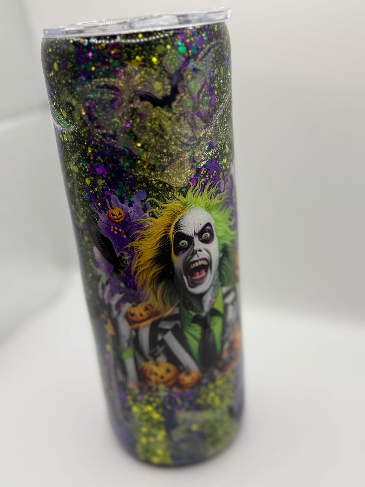 Beetlejuice! 20 oz skinny tumbler