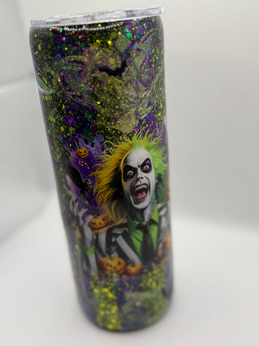 Beetlejuice! 20 oz skinny tumbler