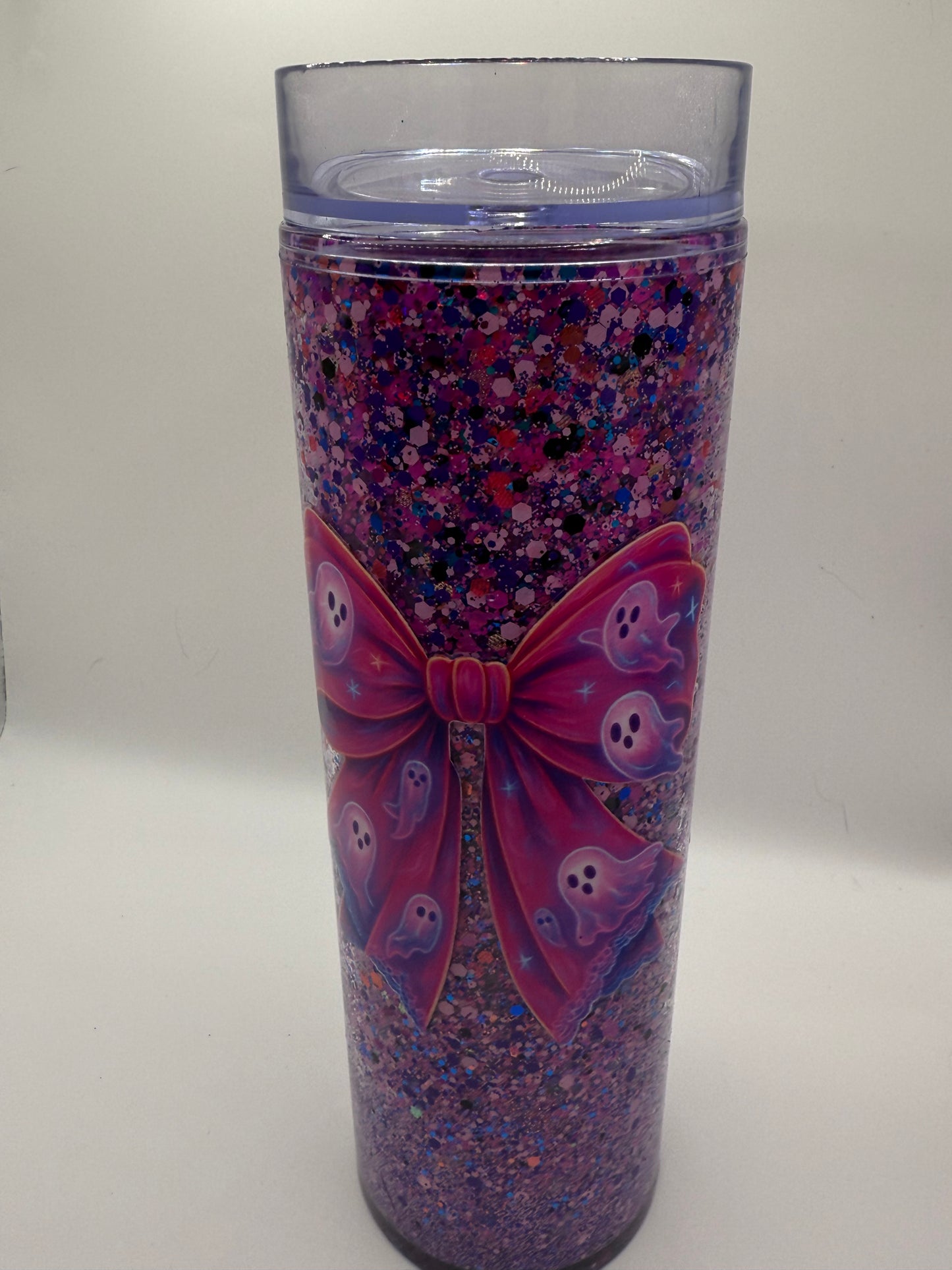 16OZ Acrylic (dry glitter) Snow Globe cup