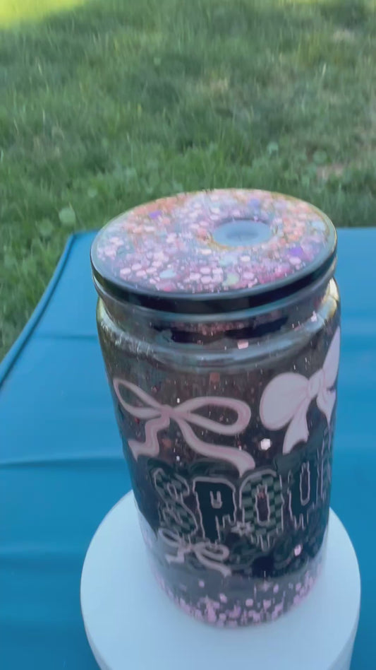 Spooky & Girly Acrylic snowglobe cup