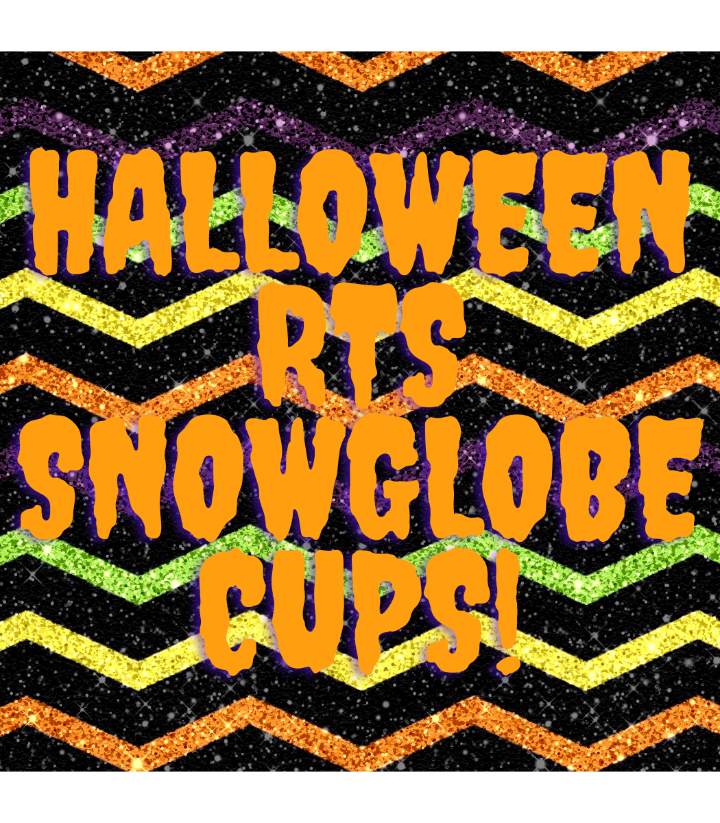 Halloween CUPS! Snow Globes AND Stainless steel tumblers