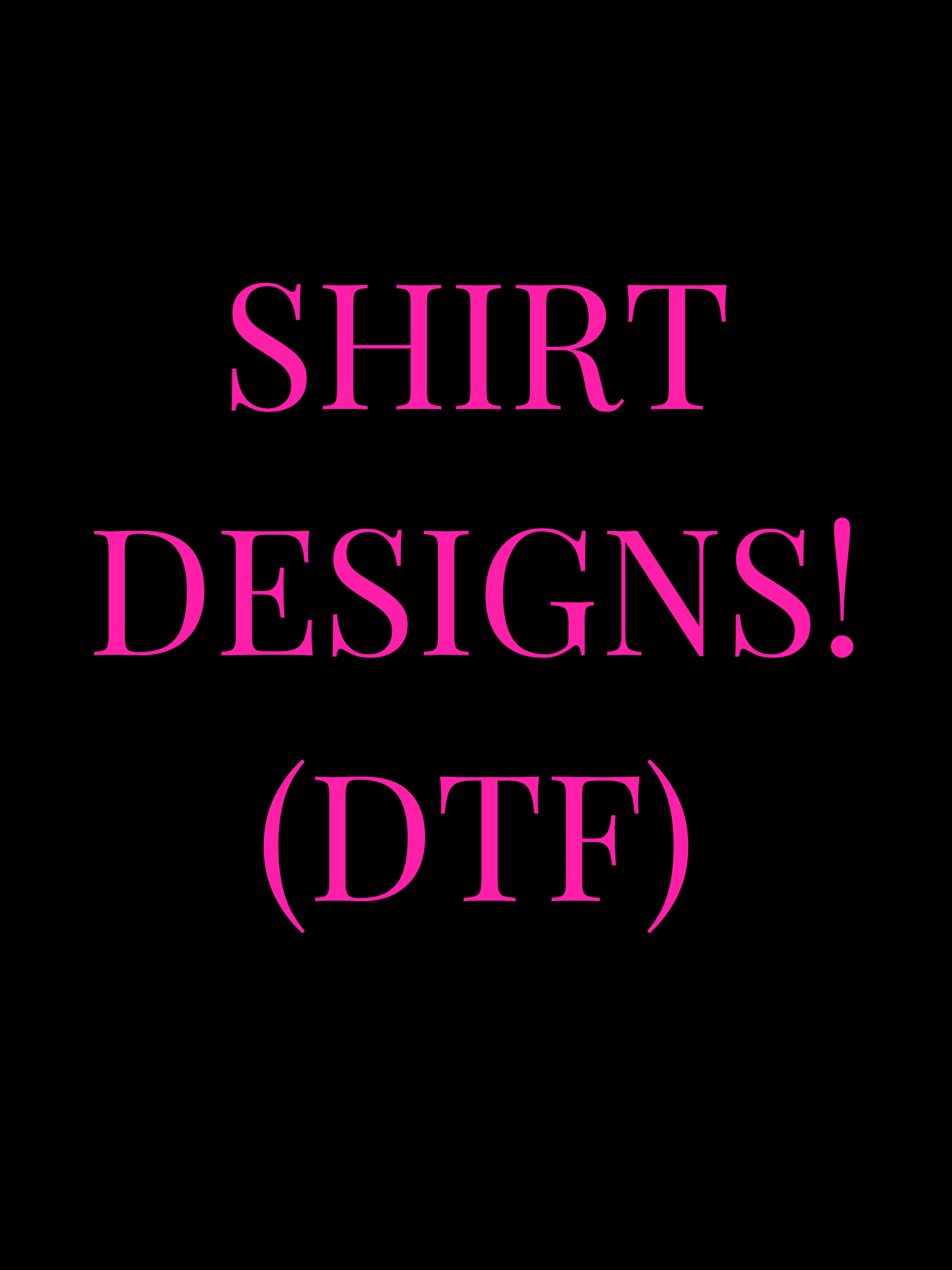 Pick your design you want pressed onto your apparel here....